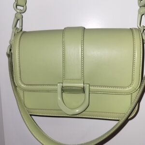Charles & Keith Light Green Crossbody Bag